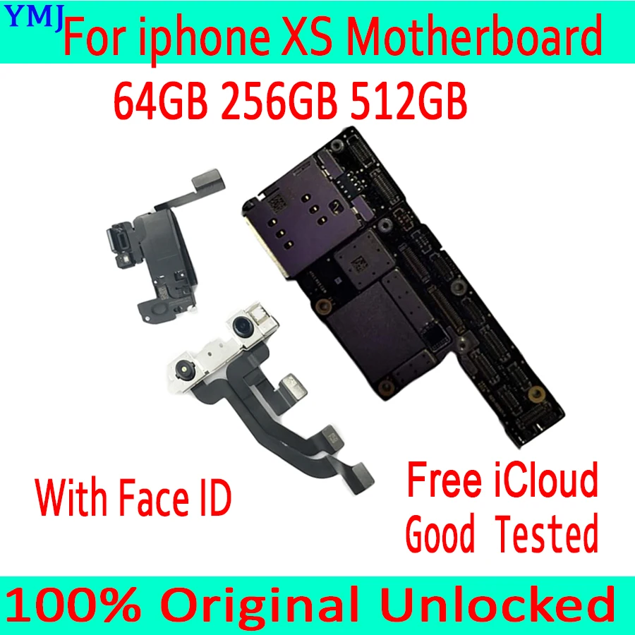 Для iPhone XS разблокированная материнская плата с/без ID лица используется OK основной алгоритм платы Протестировано и в рабочем состоянии бесплатно iCloud