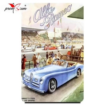 

Fridge magnet souvenir Alfa Romeo Репринт винтажного плаката