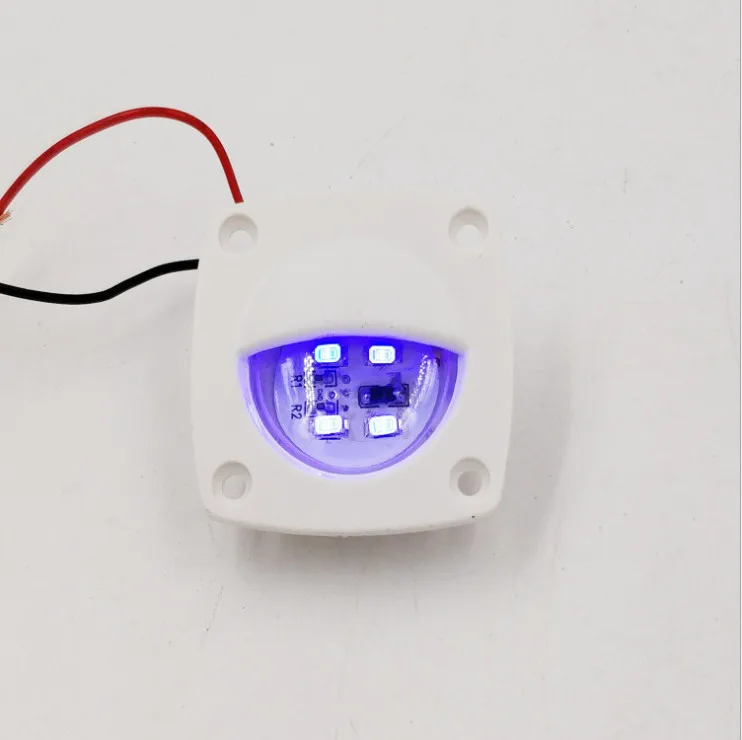 12V морской яхты светодиодный светильник для винного шкафа белый синий пластиковый сигнальный светильник