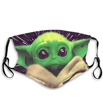 

Cute Print Cotton Parent-Child Mask Dustproof Mask Polyester Fiber Printing Mask Adjustable Earrings Respirator masque Masks