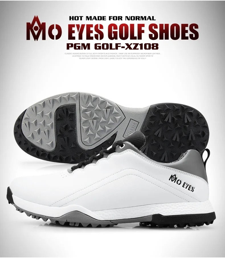 PGM обувь для гольфа мужская водонепроницаемая обувь Противоударная обувь подошва противоскользящая обувь XZ108