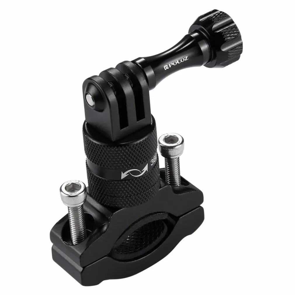 

PULUZ 360 Degree Rotation Bicycle Adapter Mount Aluminum Alloy Handlebar With Screw For Sport Camera Go pro Accessories