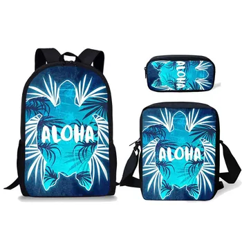 

Diaper Bag Backpack For Women Cartoon Sea Turtle Print Back To School For Boys And Girls Schoolbag Set Mochilas Femininas