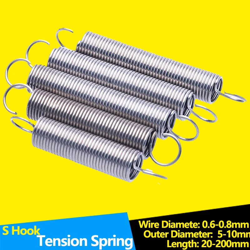 

S Hook Tension Spring Wire Diameter 0.6-0.8mm