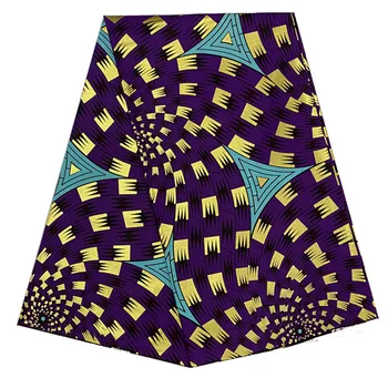 

Hot Sale Blue Clolr Print African Golden Wax Fabric 100% Cotton Wax Print Fabric Nigerian Style 6yards for Party Dress NN9010-10