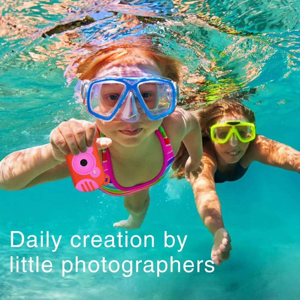 Подводный детская Камера 8xdigital с переменным фокусным расстоянием 2,7 дюймов ЖК-дисплей Водонепроницаемый HD видеокамера для детей подарки с постоянным фокусным расстоянием f объектив цифровой камеры