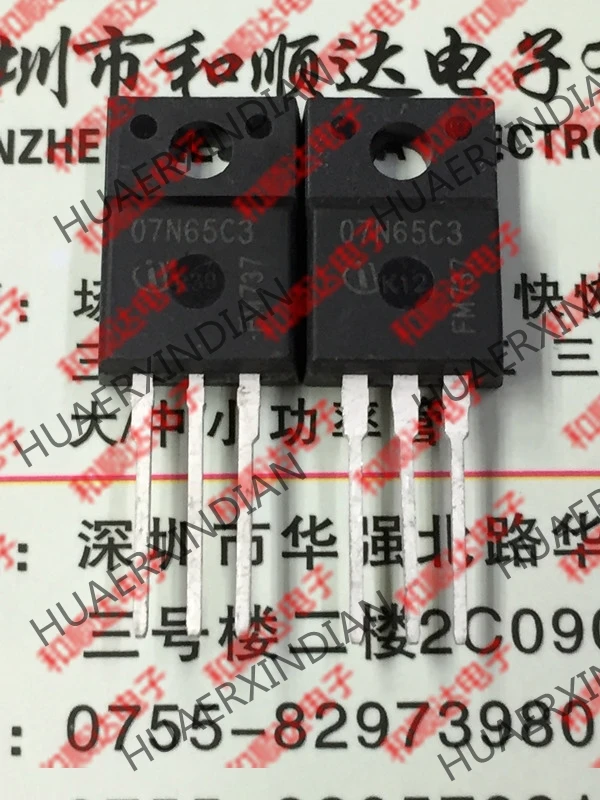10 шт./лот и SPA07N65C3 07N65C3 TO-220F 650V7A