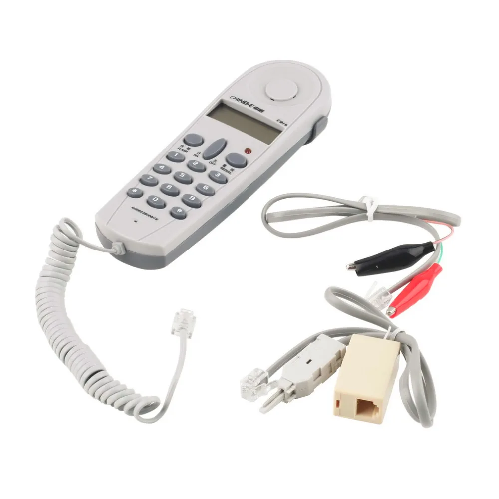 

2017 Newest Superior Stock Offer Telephone Phone Butt Test Tester Lineman Tool Cable Set Connectors Joiner Hot Stylish