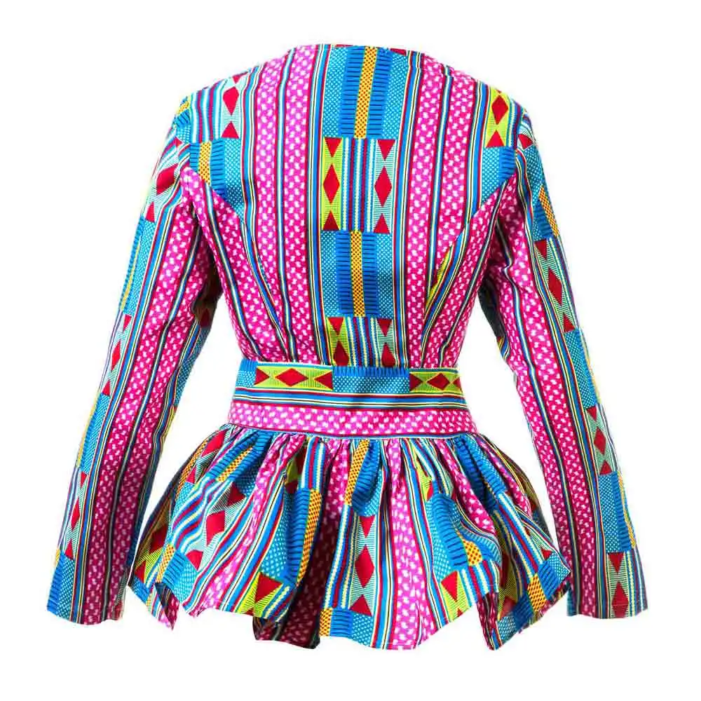 Африканская куртка для женщин модное пальто традиционная одежда африканская Женская Анкара пальто с принтом модная верхняя одежда Дашики размера плюс