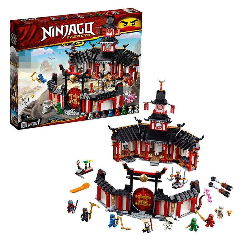 Ninjagoed Legacy Monastery of Spinjitzu замок Отрекшегося императора модель грузовика строительные блоки для детей подарочная игрушка