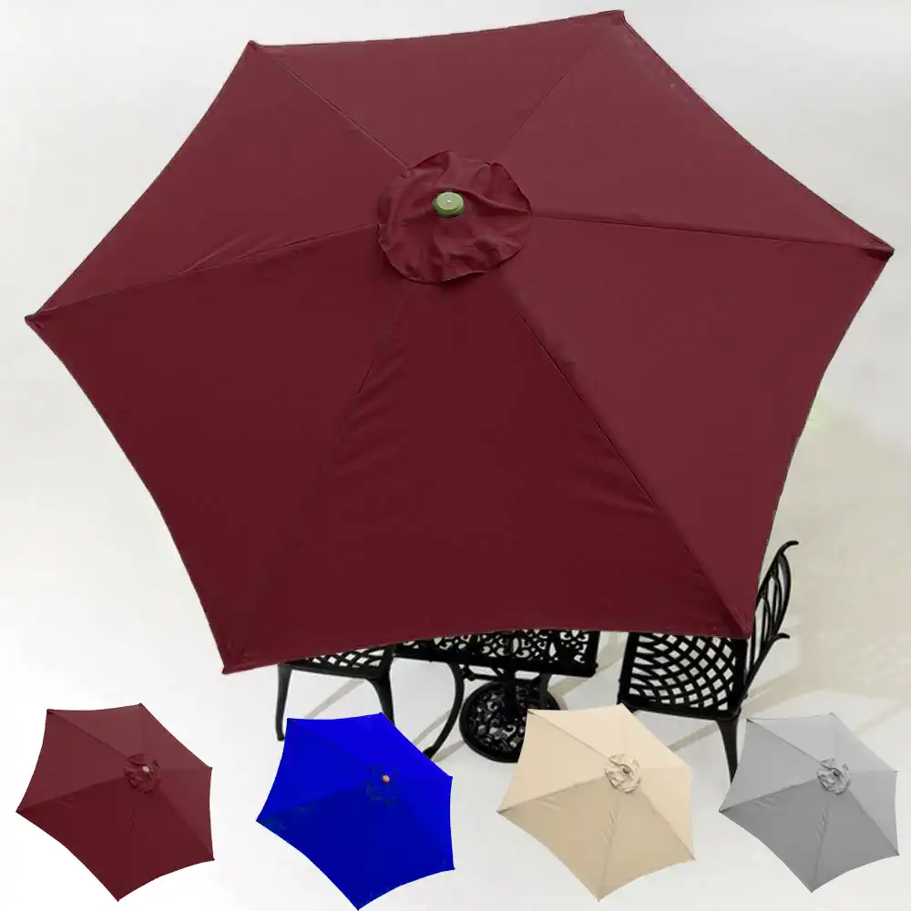 Patio Umbrella Top Canopy Replacement Cover Fit 9ft 6 Ribs Patio Umbrella Garden Outdoor Beach Waterproof Sun Shelter Cover Aliexpress