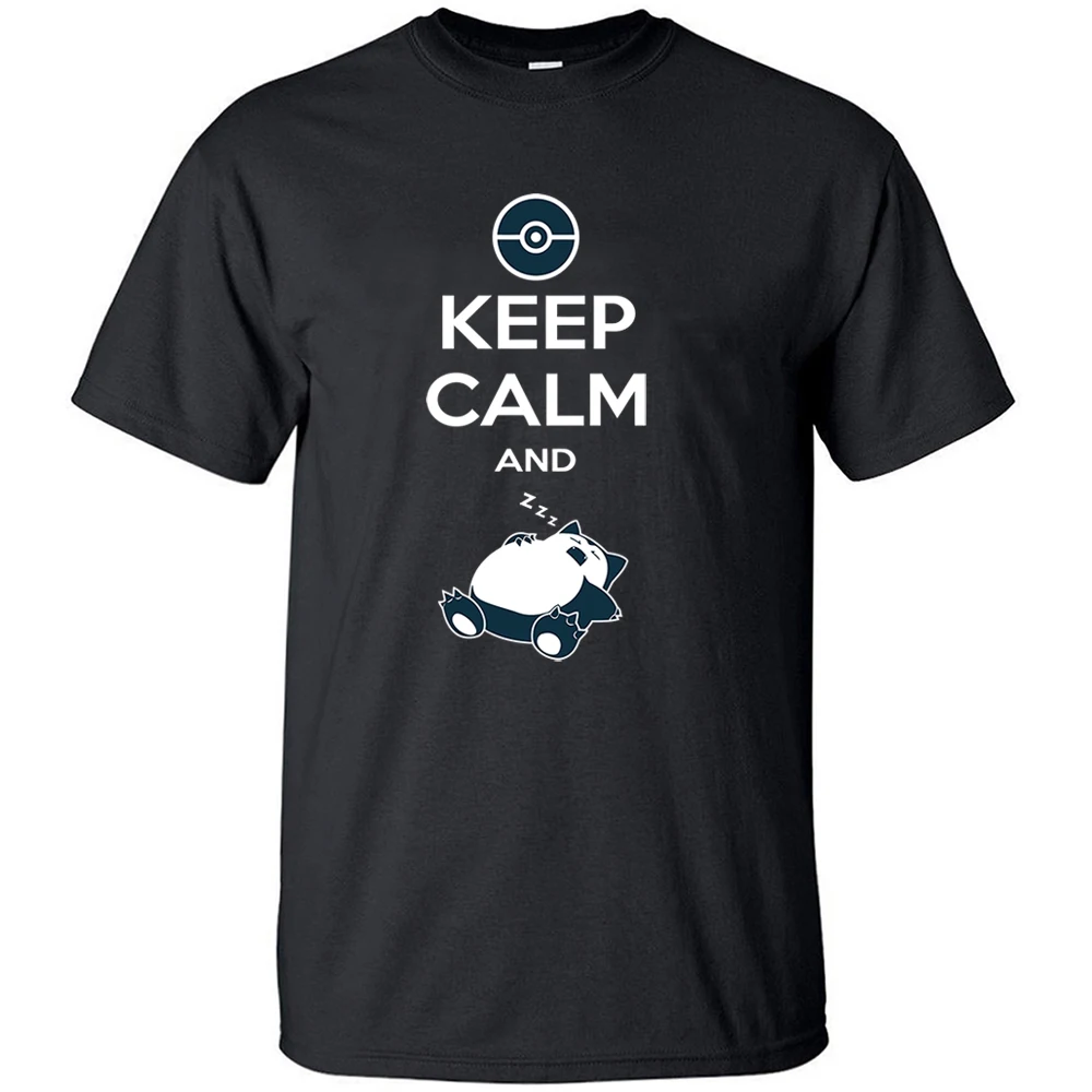 Винтажная крутая футболка с рукавом до локтя японским аниме надписью Keep Clam And Sleep