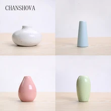CHANSHOVA, современная простота, одноцветные керамические вазы для цветов, офисный декор, аксессуары для украшения дома, фарфоровая ваза H029
