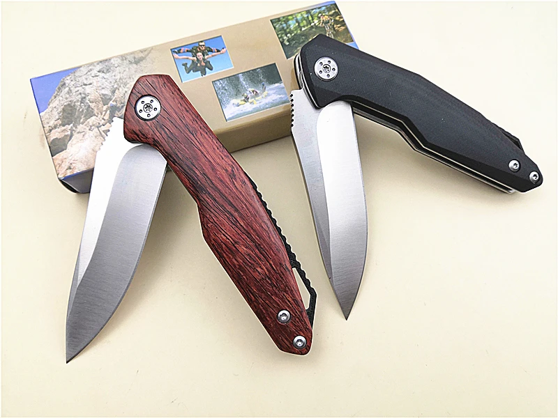 EDC Poaket складной нож KESIWO KH10 D2 шлифовальное лезвие G10/деревянная ручка Флиппер охотничий Походный нож складной ручной инструмент