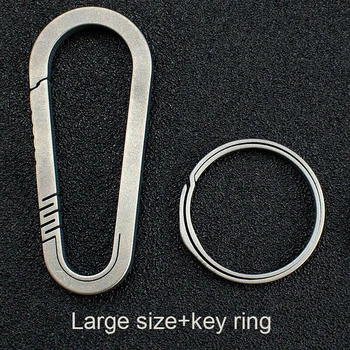 

Backpack Portable Climb Buckle Hiking Accessories Practical Key Chain Camping Outdoor Titanium Alloy Sport Waist Hanging Mini