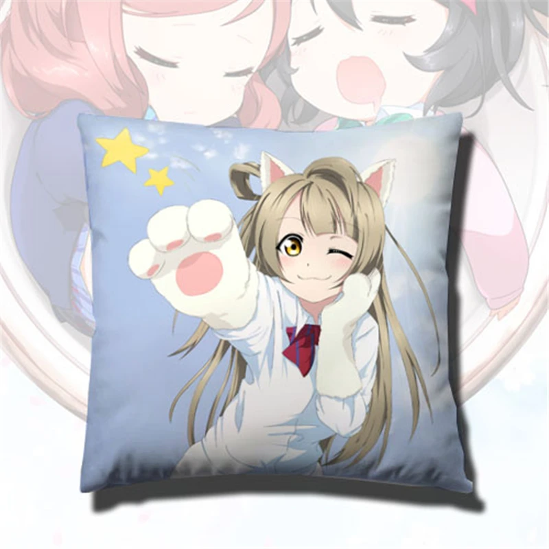 LoveLive! школьный idol проект kotori minami аниме чехол для подушки с мультяшным принтом двусторонний пятнистый чехол для подушки с принтом и внутренней подушки сиденья