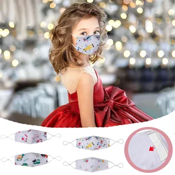 

4pc Children's Mouth Mask Cartoon Print Mascarillas Reutilizables Breathable Mondmaskers Wasbaar Mondkapjes Mouth Caps Маска