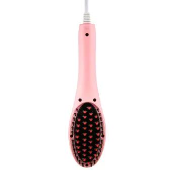 

Portable Lightweight Electric Fast Hair Straightener Brush Anti Static Anti Scald Ceramic Hair Brush for Dry Hair dropshipping