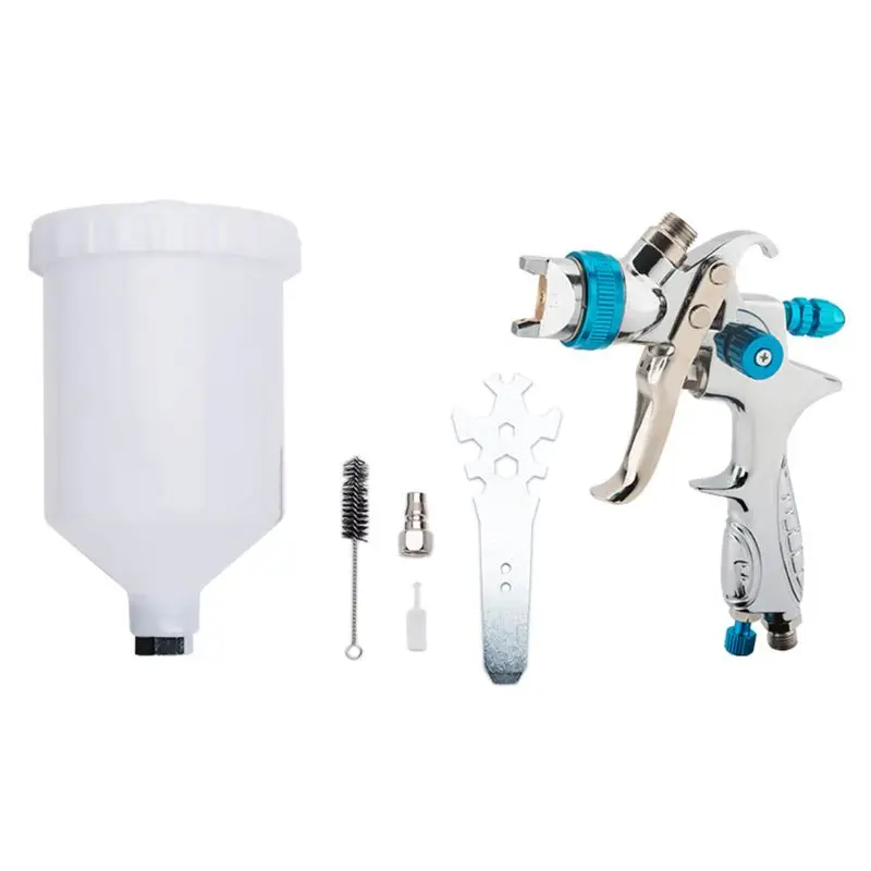 H-887 HVLP Pneumatic Lacquer Air Spray Gun 1.4mm Gravity Nozzle 600ml Cup Paint