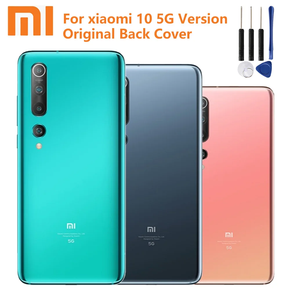 Оригинальный стеклянный чехол Xiao Mi Xiaomi задняя крышка аккумулятора для Xiaomi10 M10 10
