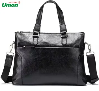 

2020 PU Computer one-shoulder slung document Korean version of the business leather handbag