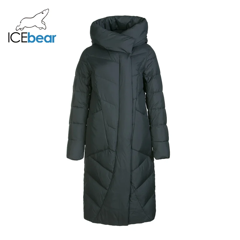 ICEbear Новинка 2019 зимняя Длинная женская хлопковая одежда модная теплая Женская