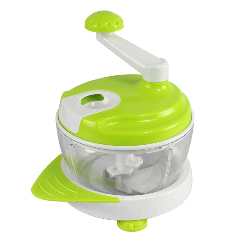 

Zuoyou 2.5L Kitchen Manual Food Processor Mixer Egg Blender Meat Grinder Vegetable Chopper Shredder Stainless Steel Blade Cutter
