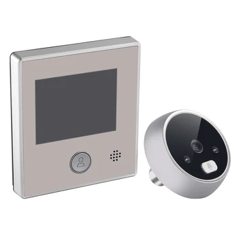 

Intercom 2.8 Inch Video Doorbell Digital Viewer Anti-theft Smart Electric LCD Display Security Camera Peephole Infrared Aluminum