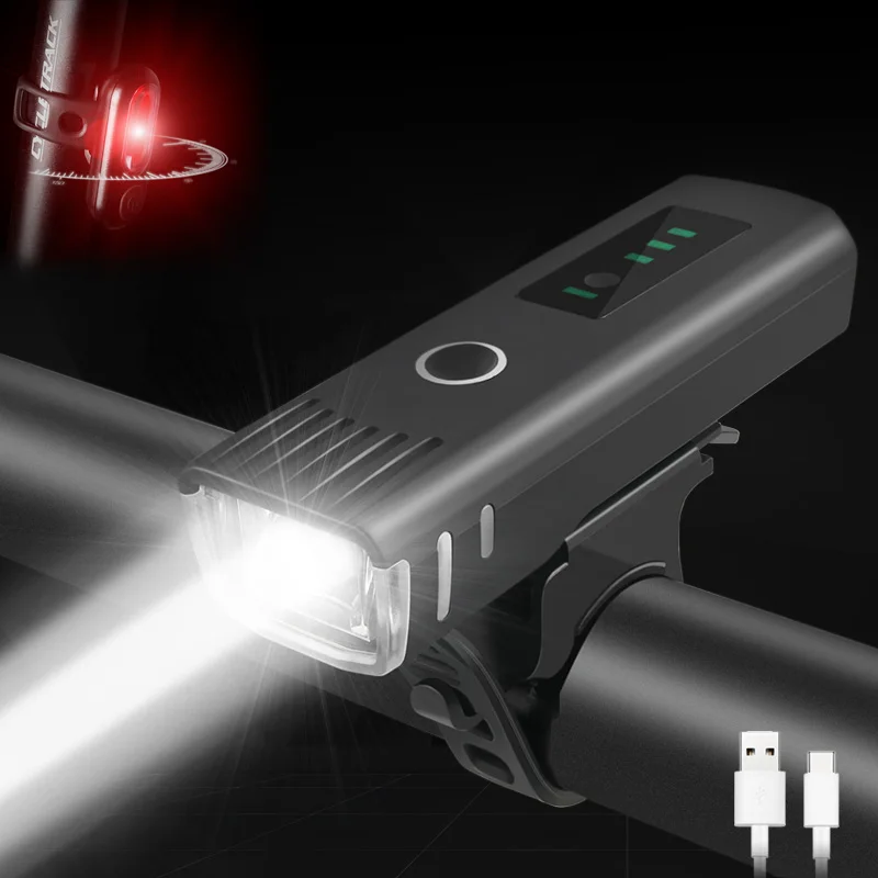 

400 lumens waterproof bicycle light USB rechargeable bicycle headlight flashlight handlebar headlight multi-mode lighting