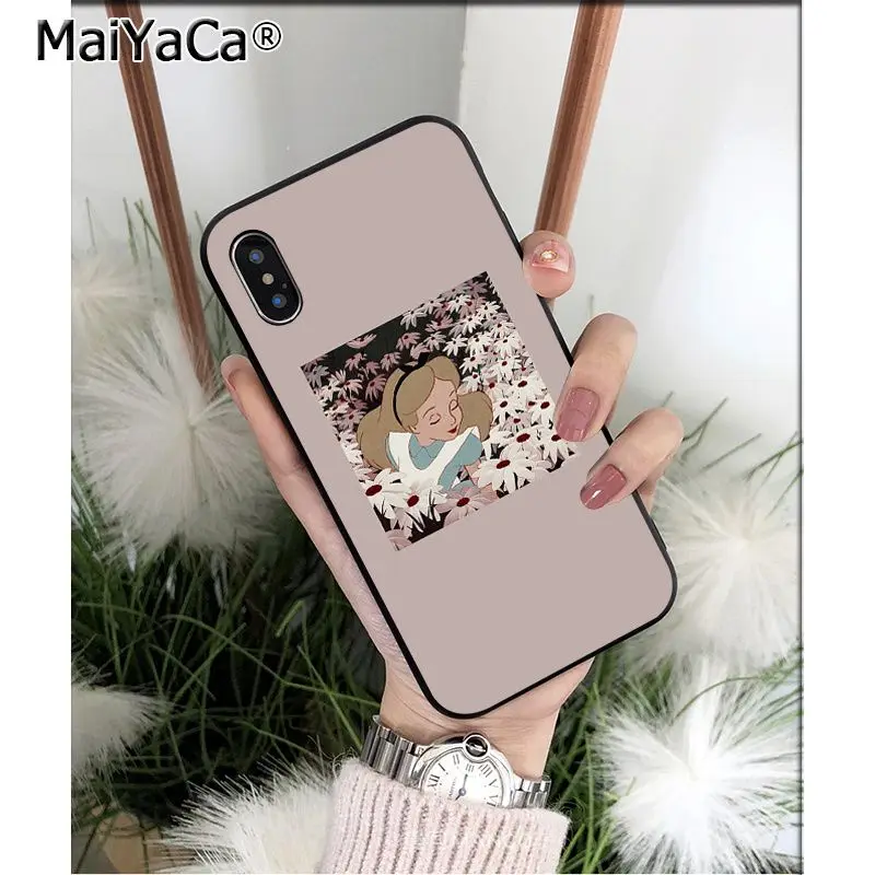 Мягкий силиконовый чехол для телефона MaiYaCa Alice in Wonderland Cheshire Cat из ТПУ для iPhone 8 7 6 6S Plus X XS MAX 5 5S SE XR Mobile Cover - Цвет: A5