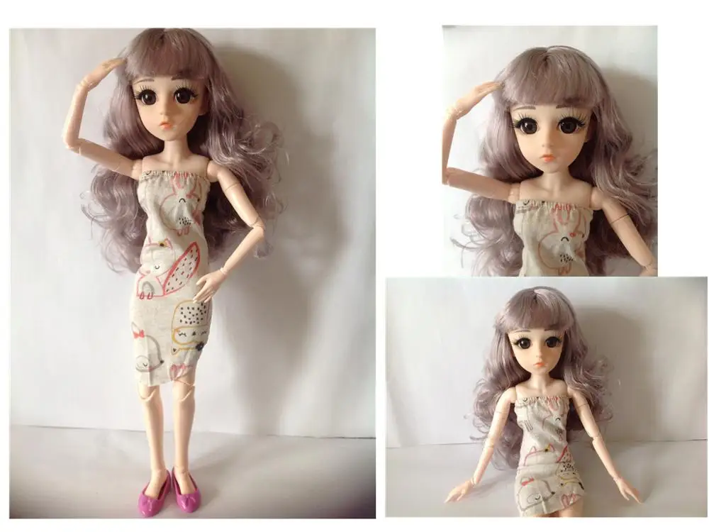 42 см BJD кукла с 24 подвижными суставами женские голые телесные куклы 3D глаза