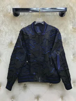 

Cw16667 Beautiful Matter Chronicles 2020 Good Morning! Suit-dress Motion Camouflage Embroidery Zipper Flight Jacket Loose Coat