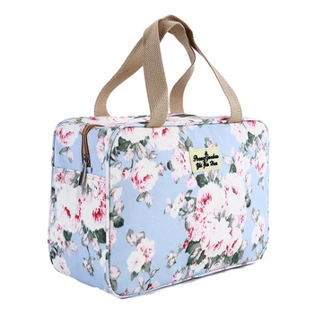 

Multifunction Women Makeup Bags Toiletries Organizer Print Floral Cosmetic Bag Waterproof Female Storage Make Up Cases Neceser