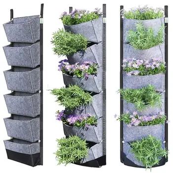 

Vertical Felt Three-dimensional Grow Bags Potted Plants Nurture Creative Wall H55A