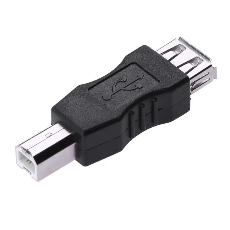 USB 2 0 A мама к B папа адаптер разъем AF BM конвертер Мини Портативный черный для ПК