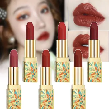 

NEW Velvet Like Lipstick Moisturizing Long Lasting Waterproof Non-Stick Lipstick Cosmetics