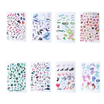 

8 Pcs/set Epoxy Crystal Filling Material Gold Fish Sticker DIY Jewelry Making