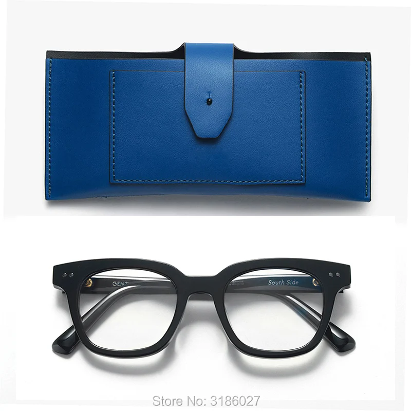 Корейский бренд, маленькие винтажные квадратные оправы для очков ручной работы, полная оправа, женские ацетатные ретро очки, очки для мужчин