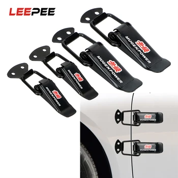 

LEEPEE 2 Pieces Car Bumper Security Hook Lock Clip Kit Car Truck Hood Clip Hasp for Racing Quick Release Fasteners