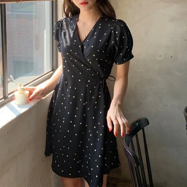 v neck one piece dress