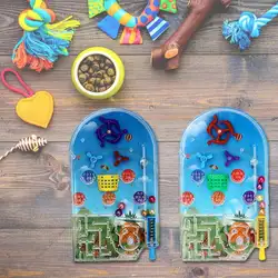 12,8x7,3x1,2 см пластиковые мини пинбол настольные игры машина мультфильм детские подарки головоломка игрушка родитель-ребенок Интерактивная
