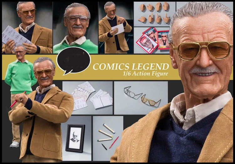 WO-001 1/6 масштаб Коллекционная полный набор комиксов Легенда Стэн 12 дюймов фигурка модель для фанатов подарки