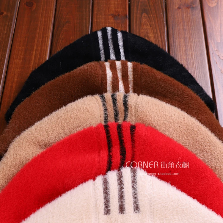 Новая осенне-зимняя свободная норковая кашемировая женская верхняя одежда, однобортная куртка с капюшоном, пальто, универсальные вязаные кардиганы с длинным рукавом