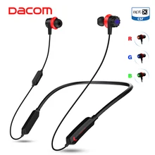 Dacom GH02 игровая Bluetooth гарнитура для геймера APTX LL Super Bass Беспроводные наушники с микрофоном RGB светодиодный светильник для мобильного телефона