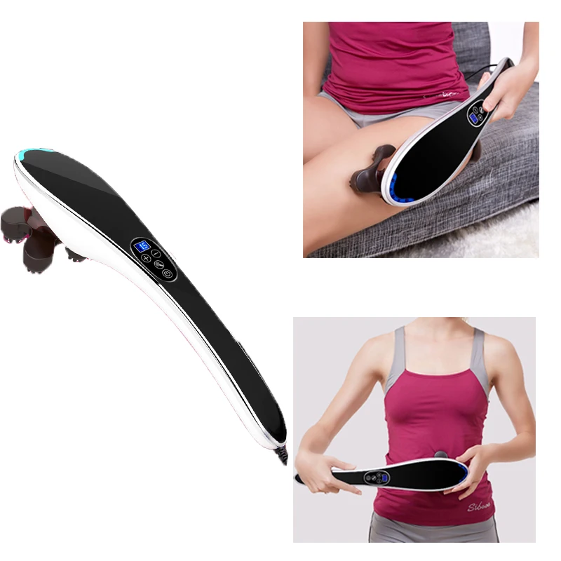 

Hot Electric Handheld Massager Stick Wireless Digital Vibration Infrared Neck Back Feet Massage Roller Relax Health Massage