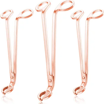 

Candle Wick Trimmer Wick Clipper Wick Cutter Wick Scissor Wick Candle Tool (Rose Gold, 3 Pieces)