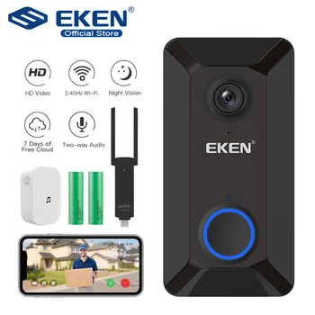 

EKEN V6 Smart WiFi Video Doorbell Camera IP Door Bell Wireless Home Visual Intercom APP Control Security Camera