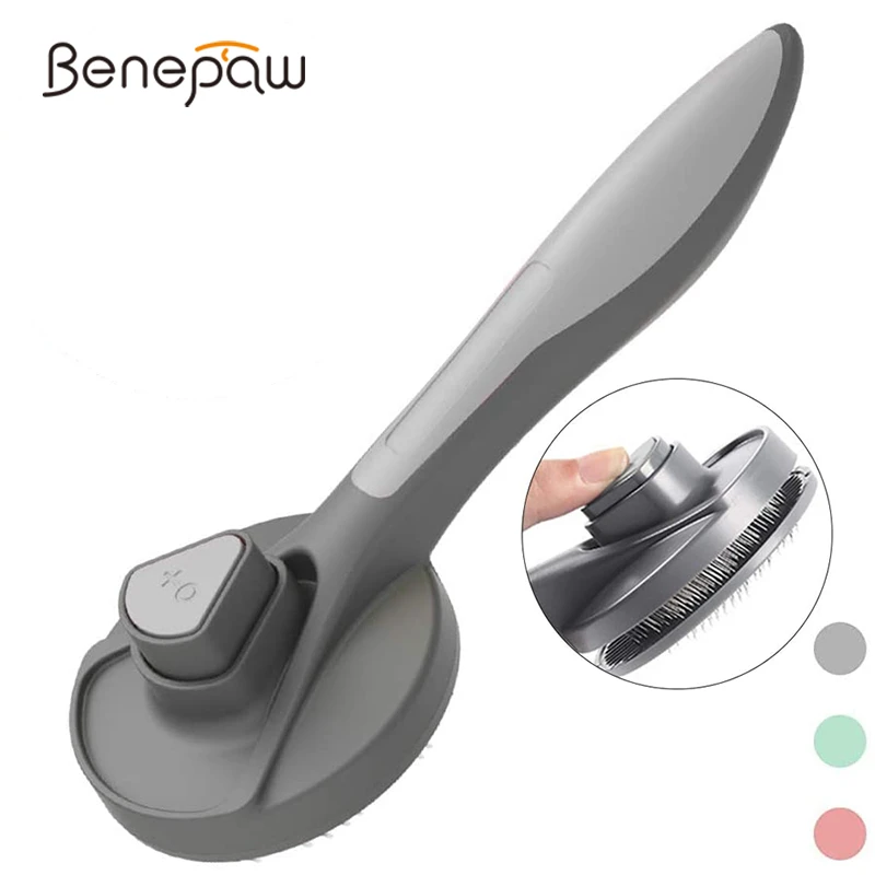 Benepaw Self Cleaning Slicker Dog Brush Efficient Short And Long Haired Pet Comb Loose Fur Dirt Ergonomic Handle Shedding Tool | Дом и сад