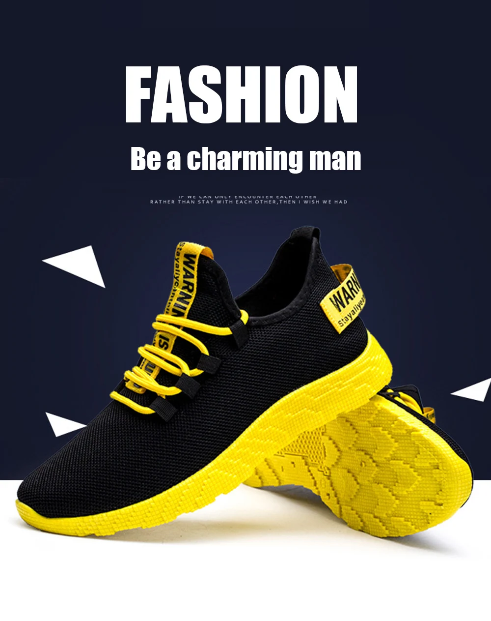 HTHJSCO Men Shoes Flying Weaving Mesh Sneakers Casual Breathable Walking Non-Slip Shoes Lightweight Lace-Up Sneakers
