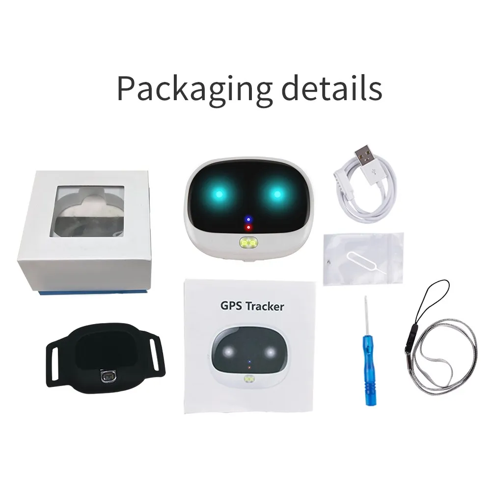 Waterproof Personal Cat GPS Tracker Pet RF-V47 Mini GPS Pets Tracker 2G GSM Best Dog with Free APP Waterproof IP67